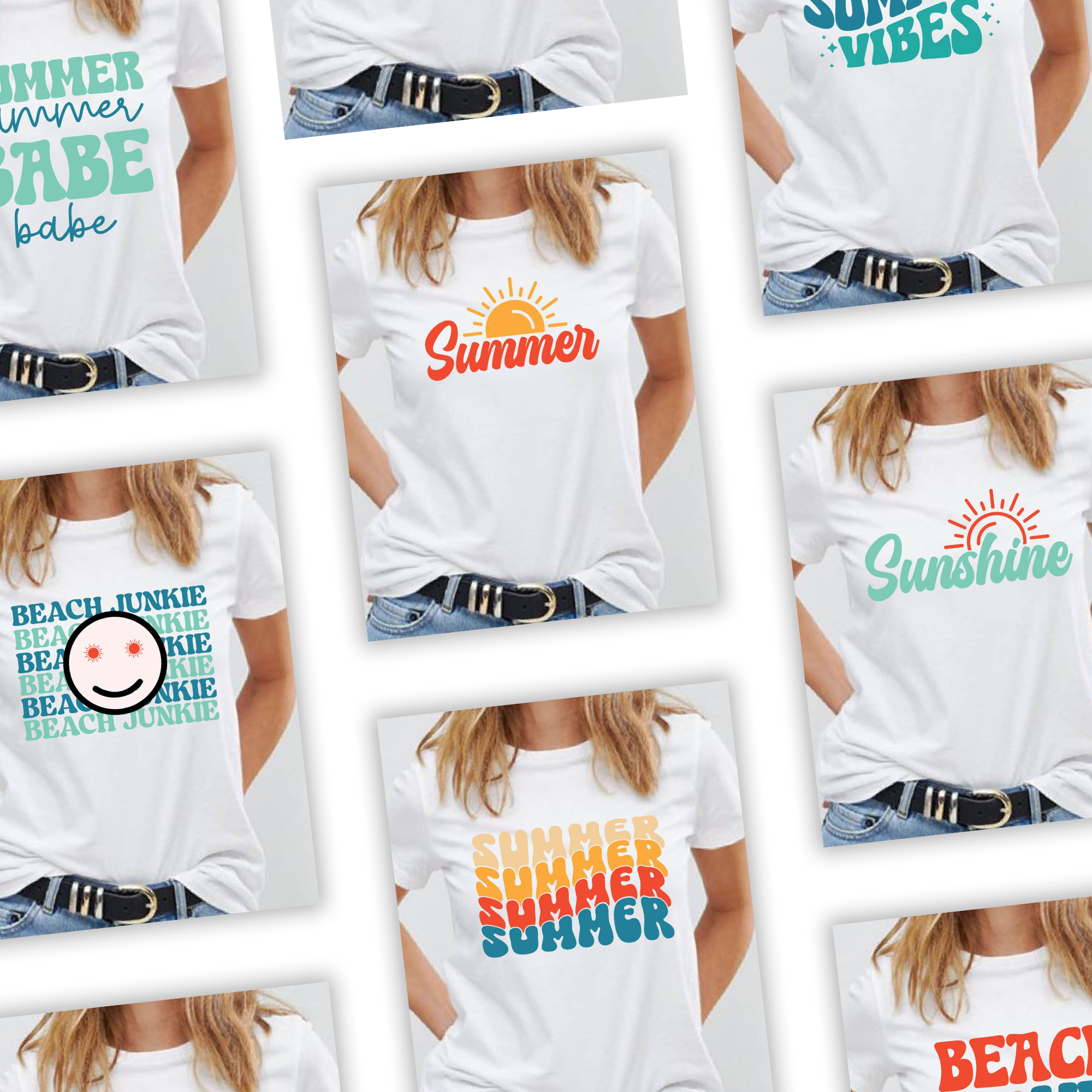 25 Retro Summer Svg Png Bundle